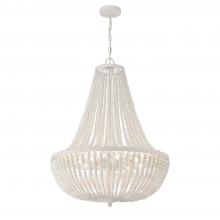 CRYSTORAMA 609-MT - Rylee 8 Light Matte White Chandelier