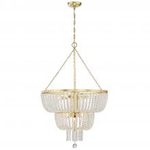 CRYSTORAMA 610-GA - Rylee 8 Light Antique Gold Chandelier