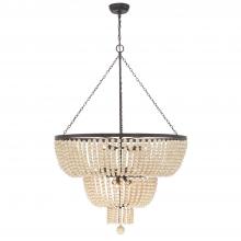 CRYSTORAMA 612-FB - Rylee 12 Light Forged Bronze Chandelier