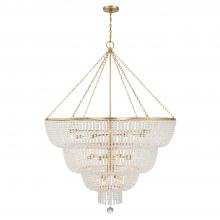 CRYSTORAMA 618-GA - Rylee 24 Light Antique Gold Chandelier