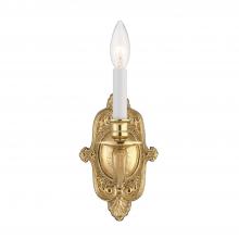 CRYSTORAMA 641-PB - Crystorama 1 Light Polished Brass Cast Sconce