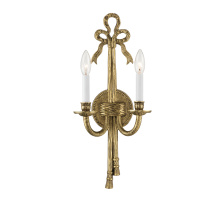 CRYSTORAMA 658-OB - Lexsi 8'' Olde Brass Sconce