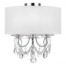 CRYSTORAMA 6623-CH-CL-MWP_CEILING - Othello 3 Light Polished Chrome Semi Flush Mount