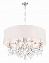 CRYSTORAMA 6628-CH-CL-MWP - Othello 8 Light Polished Chrome Chandelier