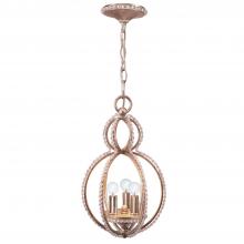 CRYSTORAMA 6760-DT - Garland 3 Light Crystal Bead Distressed Twilight Mini Pendant