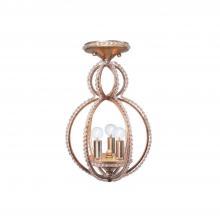 CRYSTORAMA 6760-DT_CEILING - Garland 3 Light Distressed Twilight Semi Flush Mount