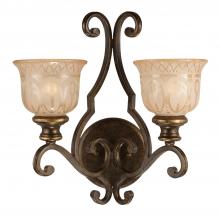 CRYSTORAMA 7402-BU - Norwalk 2 Light Bronze Umber Sconce
