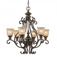 CRYSTORAMA 7416-BU - Norwalk 6 Light Bronze Umber Chandelier