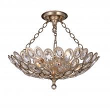 CRYSTORAMA 7584-DT_CEILING - Sterling 3 Light Distressed Twilight Semi Flush Mount
