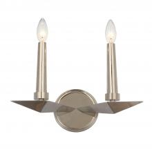 CRYSTORAMA 7592-PN - Palmer 2 Light Polished Nickel Sconce