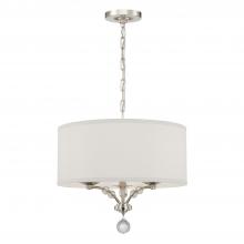 CRYSTORAMA 8005-PN - Mirage 3 Light Polished Nickel Chandelier