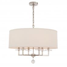CRYSTORAMA 8116-PN - Paxton 6 Light Polished Nickel Chandelier