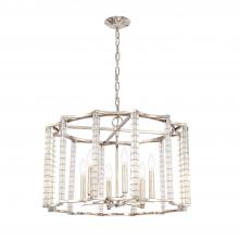 CRYSTORAMA 8856-PN - Carson 6 Light Polished Nickel Lantern Chandelier