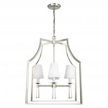CRYSTORAMA 8864-PN - Baxter 4 Light Polished Nickel Lantern Chandelier