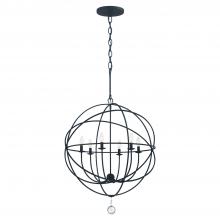CRYSTORAMA 9226-BK - Solaris 6 Light Black Chandelier