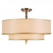 CRYSTORAMA 9507-AB_CEILING - Luxo 5 Light Antique Brass Semi Flush Mount