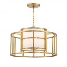 CRYSTORAMA 9595-LG - Brian Patrick Flynn Hulton 5 Light Luxe Gold Lantern Chandelier