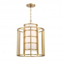 CRYSTORAMA 9597-LG - Brian Patrick Flynn Hulton 6 Light Luxe Gold Lantern Chandelier