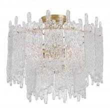 CRYSTORAMA ACK-920-AG - Libby Langdon Ackerly 3 Light Aged Brass Semi Flush Mount