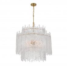 CRYSTORAMA ACK-928-AG - Libby Langdon Ackerly 8 Light Aged Brass Chandelier