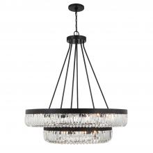 CRYSTORAMA ALI-B2026-CZ - Alister 26 Light Charcoal Bronze Chandelier
