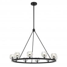 CRYSTORAMA ARA-10265-MK - Aragon 10 Light LED Matte Black Chandelier