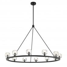 CRYSTORAMA ARA-10266-MK - Aragon 12 Light LED Matte Black Chandelier