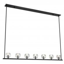 CRYSTORAMA ARA-10267-MK - Aragon 7 Light LED Matte Black Linear Chandelier