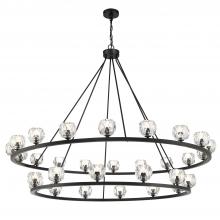 CRYSTORAMA ARA-10269-MK - Aragon 30 Light LED Matte Black Chandelier