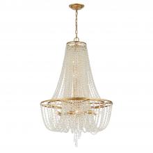 CRYSTORAMA ARC-1917-GA-CL-MWP - Arcadia 9 Light Antique Gold Chandelier