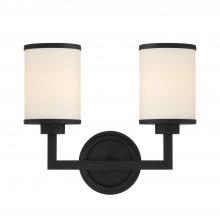 CRYSTORAMA BRY-8002-BF - Bryant 2 Light Black Forged Sconce