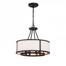 CRYSTORAMA BRY-8004-BF - Bryant 4 Light Black Forged Chandelier
