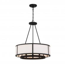 CRYSTORAMA BRY-8006-BF - Bryant 6 Light Black Forged Chandelier