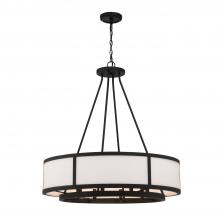 CRYSTORAMA BRY-8008-BF - Bryant 8 Light Black Forged Chandelier