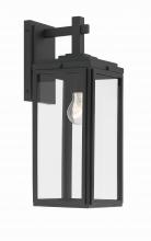 CRYSTORAMA BYR-80102-MK - Byron 1 Light Matte Black Outdoor Sconce