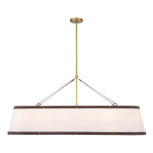 CRYSTORAMA CAL-2407-LG - Libby Langdon Callahan 47.5'' Luxe Gold Linear Oval Chandelier