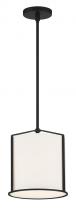 CRYSTORAMA CAR-9201-BK - Carlyn 1 Light Black Mini Pendant