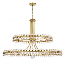 CRYSTORAMA CLO-8890-AG - Clover 24 Light Aged Brass Two-tier Chandelier