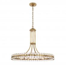 CRYSTORAMA CLO-8899-AG - Clover 12 Light Aged Brass Chandelier
