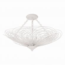 CRYSTORAMA DOR-B7706-MT_CEILING - Doral 6 Light Matte White Semi Flush Mount