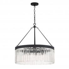 CRYSTORAMA EMO-5406-BF - Emory 8 Light Black Forged Chandelier