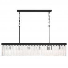 CRYSTORAMA EMO-5407-BF - Emory 6 Light Black Forged Linear Chandelier