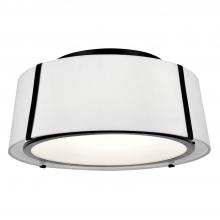CRYSTORAMA FUL-905-BK - Fulton 3 Light Matte Black Semi Flush Mount