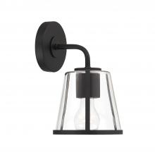 CRYSTORAMA FUL-911-BK-CL - Fulton 1 Light Black Sconce