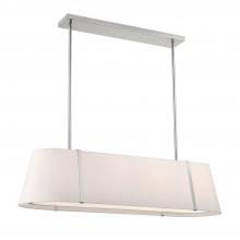 CRYSTORAMA FUL-917-PN - Fulton 4 Light Polished Nickel Linear Oval Chandelier