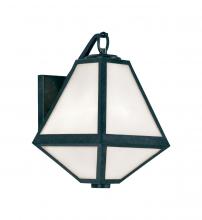 CRYSTORAMA GLA-9701-OP-BC - Brian Patrick Flynn Glacier 1 Light Black Charcoal Outdoor Sconce