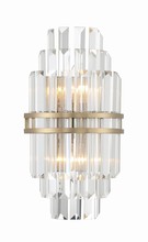 CRYSTORAMA HAY-1402-AG - Hayes 2 Light Aged Brass Sconce