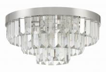 CRYSTORAMA HAY-1403-PN - Hayes 8 Light Polished Nickel Flush Mount