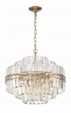 CRYSTORAMA HAY-1405-AG - Hayes 12 Light Aged Brass Chandelier