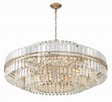 CRYSTORAMA HAY-1409-AG - Hayes 32 Light Aged Brass Chandelier